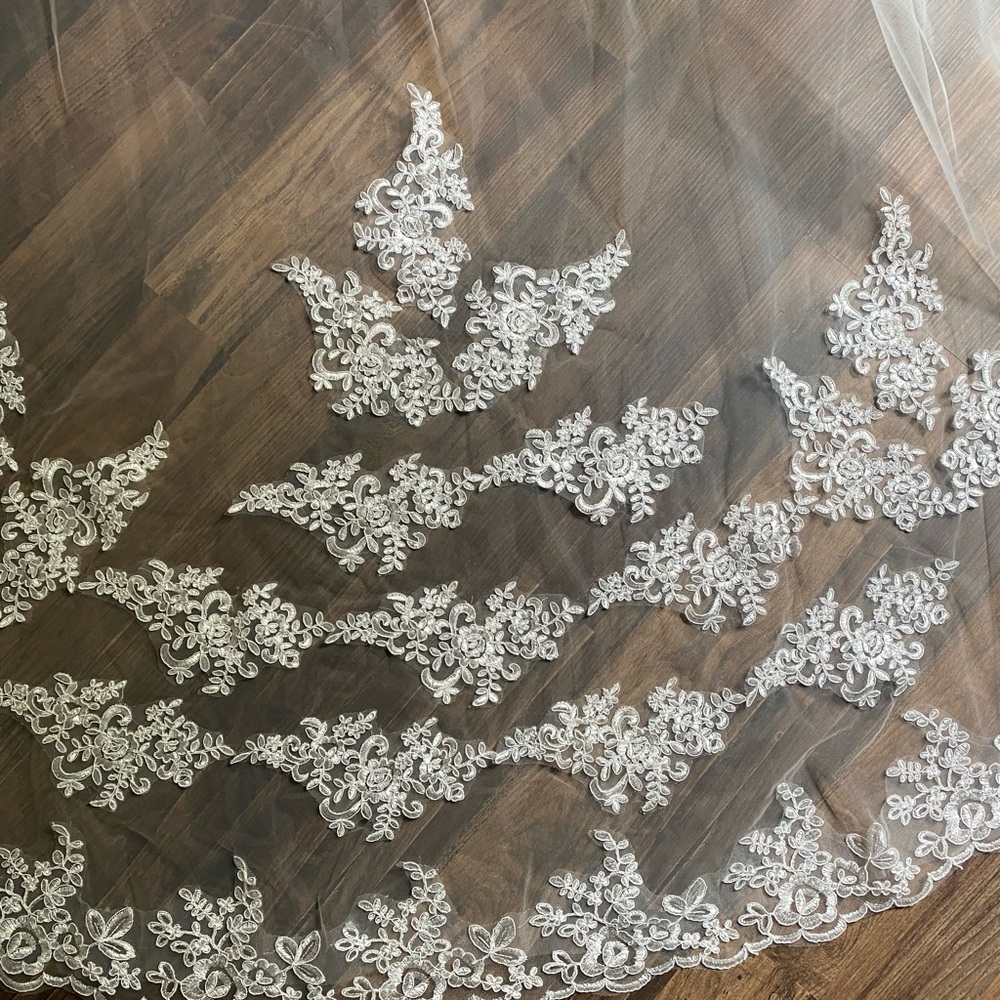 White Cathedral wedding veil